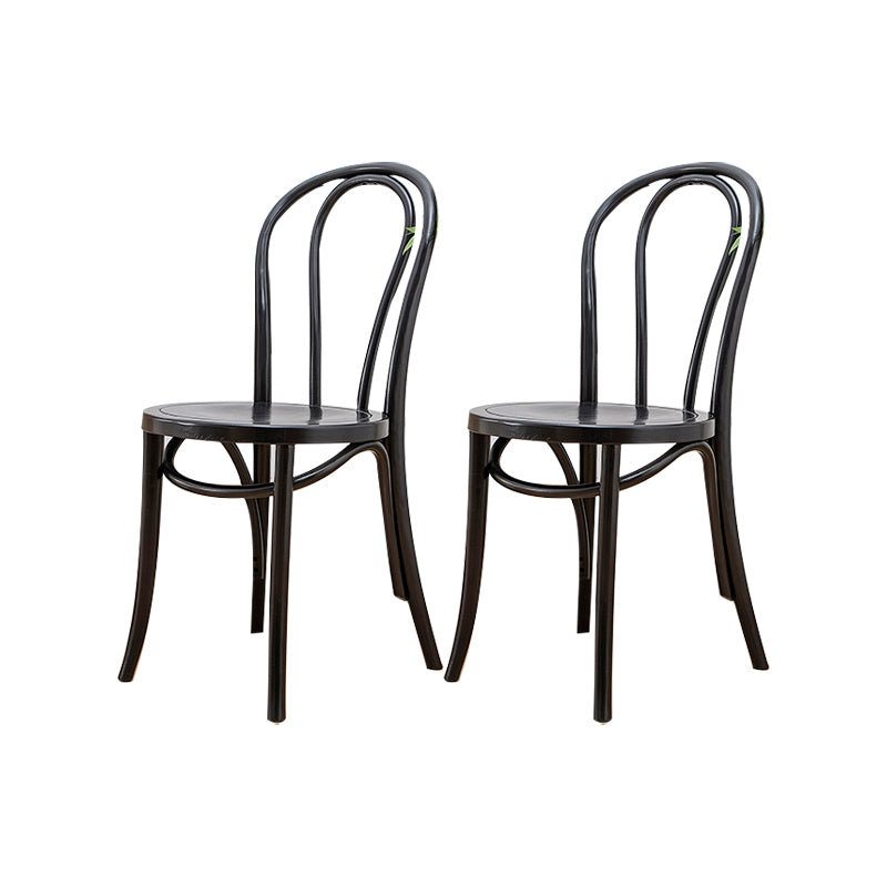 Solid Wood Side Chair Windsor Back Dining Chair for Living Room