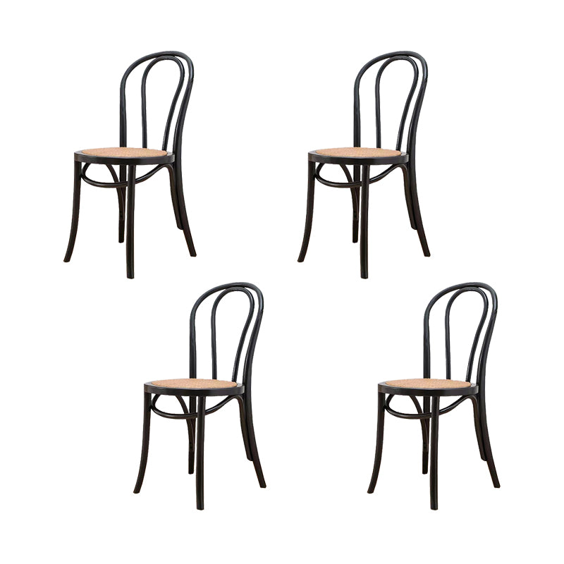 Solid Wood Side Chair Windsor Back Dining Chair for Living Room