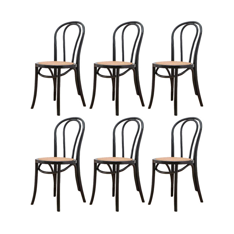 Solid Wood Side Chair Windsor Back Dining Chair for Living Room