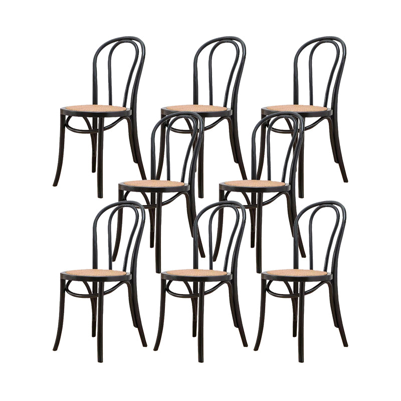 Solid Wood Side Chair Windsor Back Dining Chair for Living Room