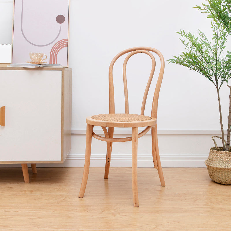 Solid Wood Side Chair Windsor Back Dining Chair for Living Room