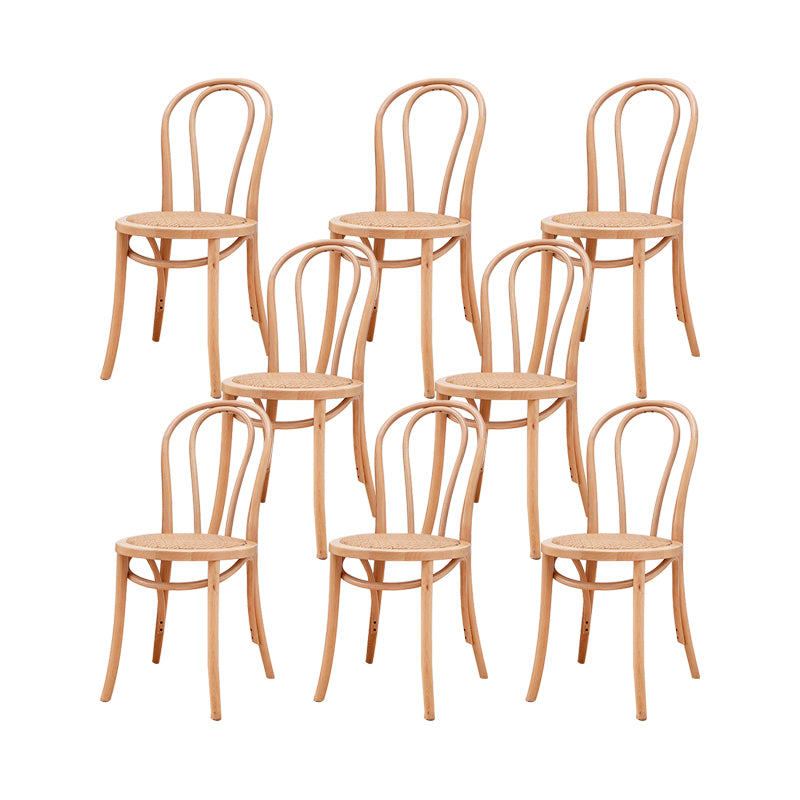 Solid Wood Side Chair Windsor Back Dining Chair for Living Room