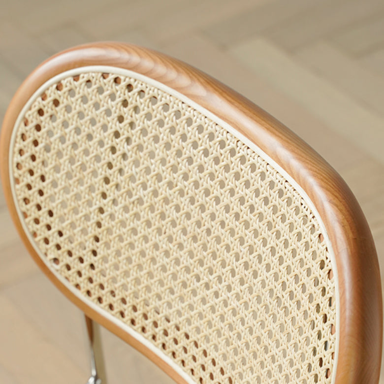 Industrial Dining Chair Leather Metal Base Dining Chair for Home