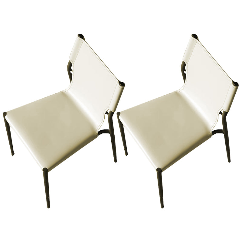 Modern Simple Side Chair Colorful Faux Leather Side Dining Chair for Living Room