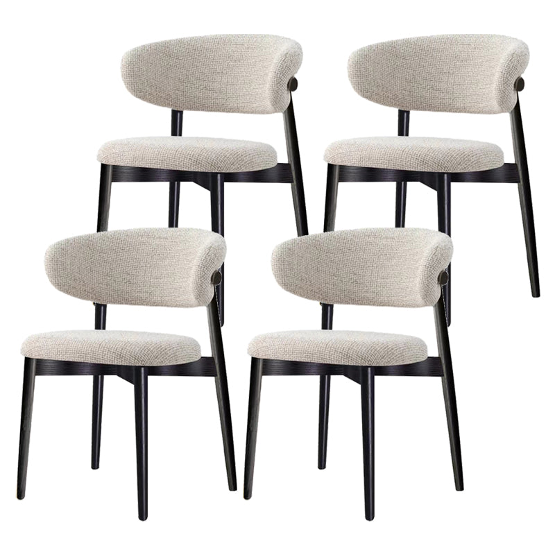 Modern Simple Side Chair Wooden Frame Side Dining Chair for Living Room