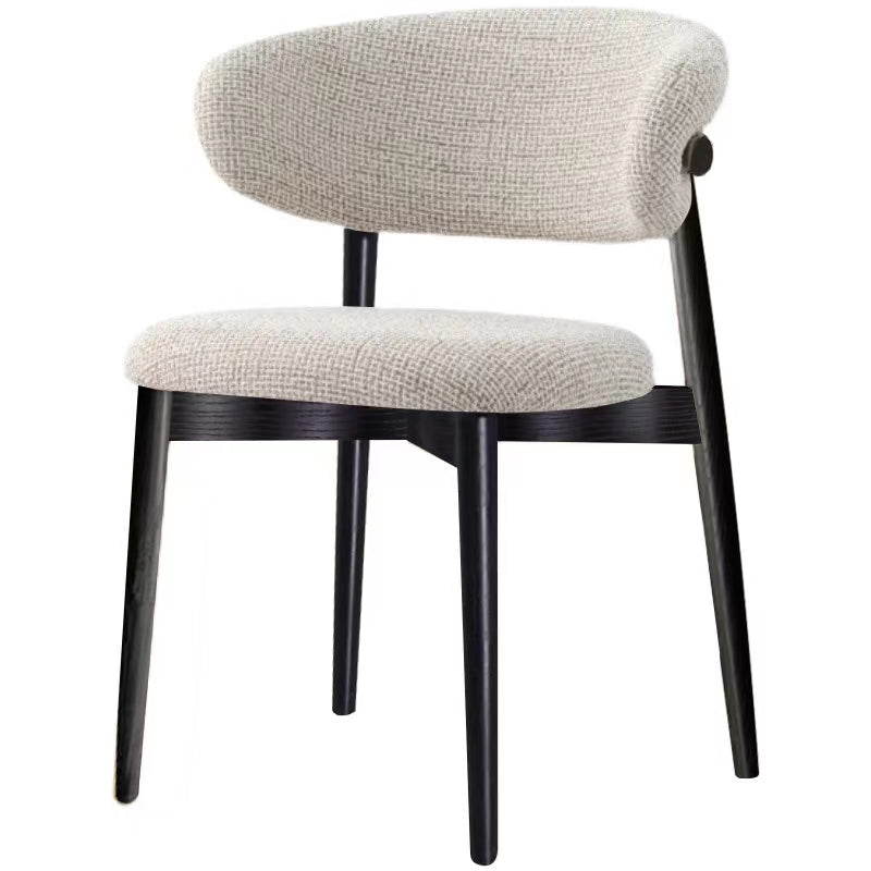 Modern Simple Side Chair Wooden Frame Side Dining Chair for Living Room