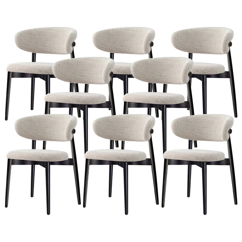 Modern Simple Side Chair Wooden Frame Side Dining Chair for Living Room