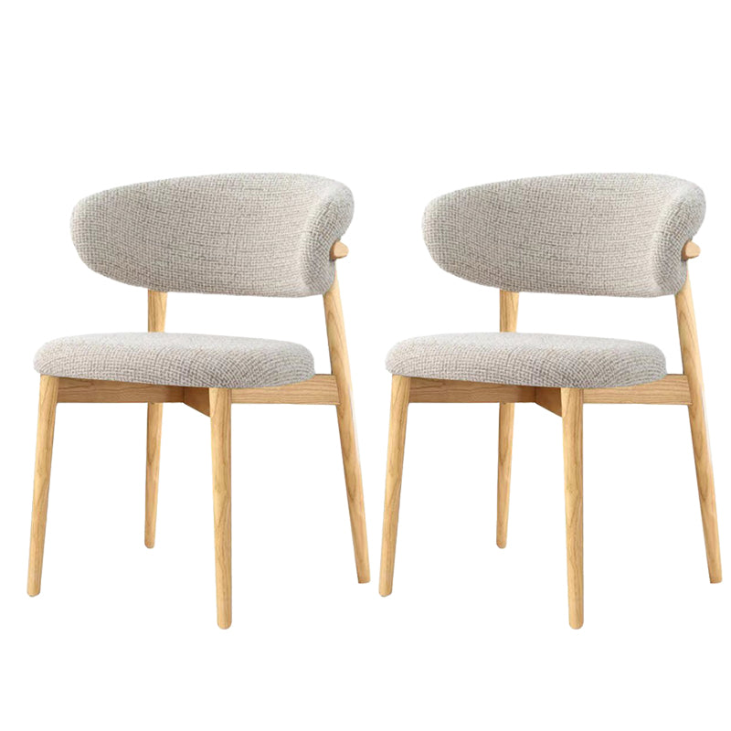 Modern Simple Side Chair Wooden Frame Side Dining Chair for Living Room