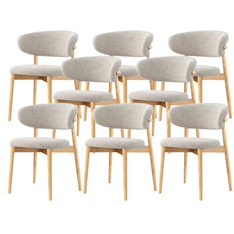 Modern Simple Side Chair Wooden Frame Side Dining Chair for Living Room