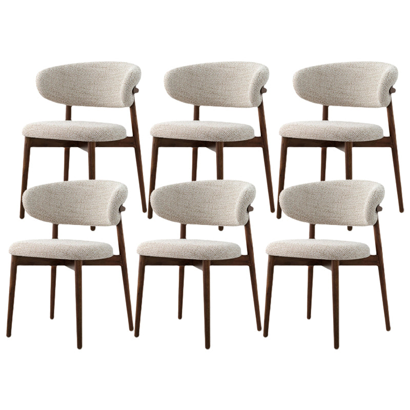 Modern Simple Side Chair Wooden Frame Side Dining Chair for Living Room