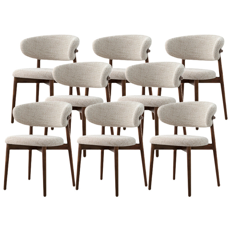 Modern Simple Side Chair Wooden Frame Side Dining Chair for Living Room