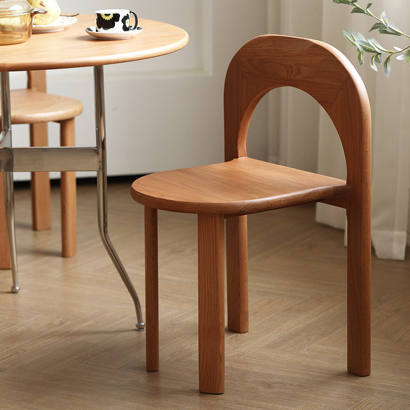 Industrial Style Side Chair Solid Wood Dining Chair for Living Room
