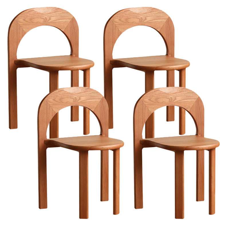 Industrial Style Side Chair Solid Wood Dining Chair for Living Room