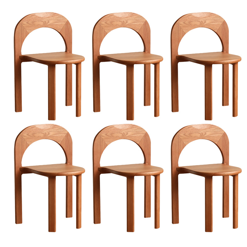 Industrial Style Side Chair Solid Wood Dining Chair for Living Room