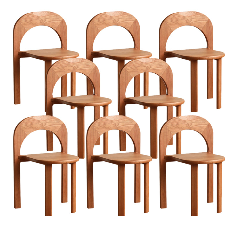 Industrial Style Side Chair Solid Wood Dining Chair for Living Room