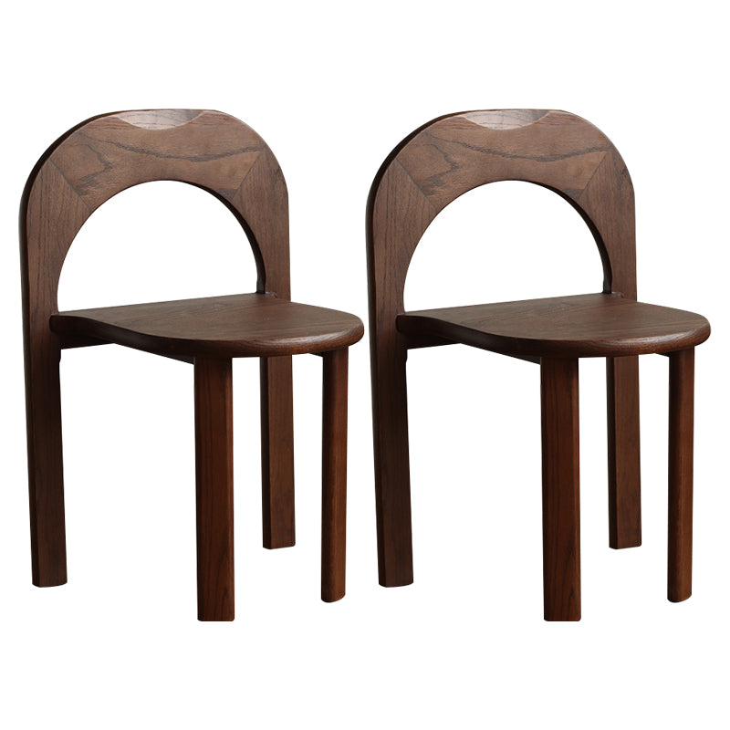 Industrial Style Side Chair Solid Wood Dining Chair for Living Room