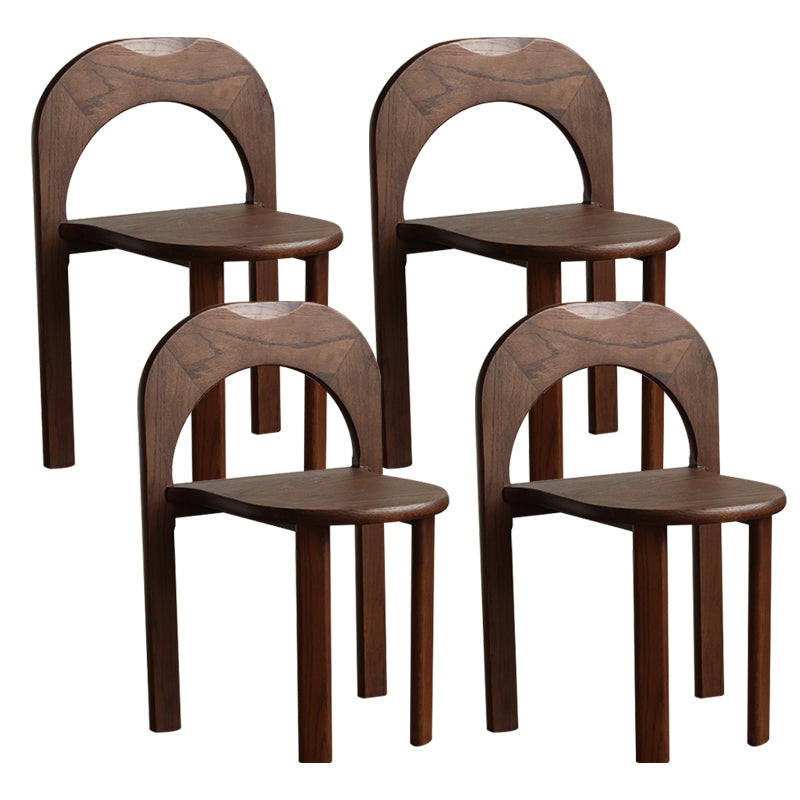 Industrial Style Side Chair Solid Wood Dining Chair for Living Room
