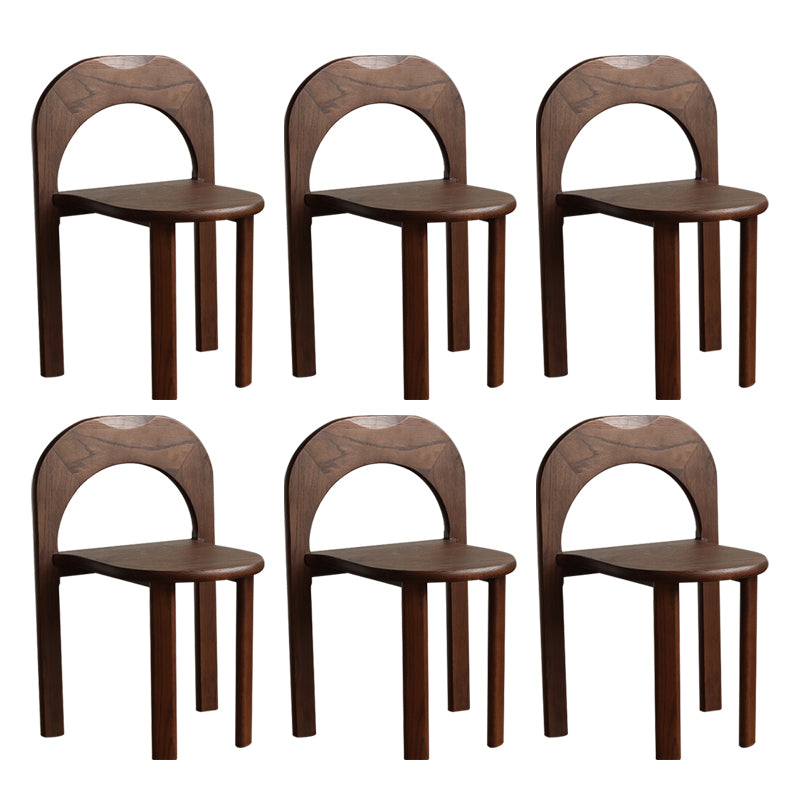 Industrial Style Side Chair Solid Wood Dining Chair for Living Room