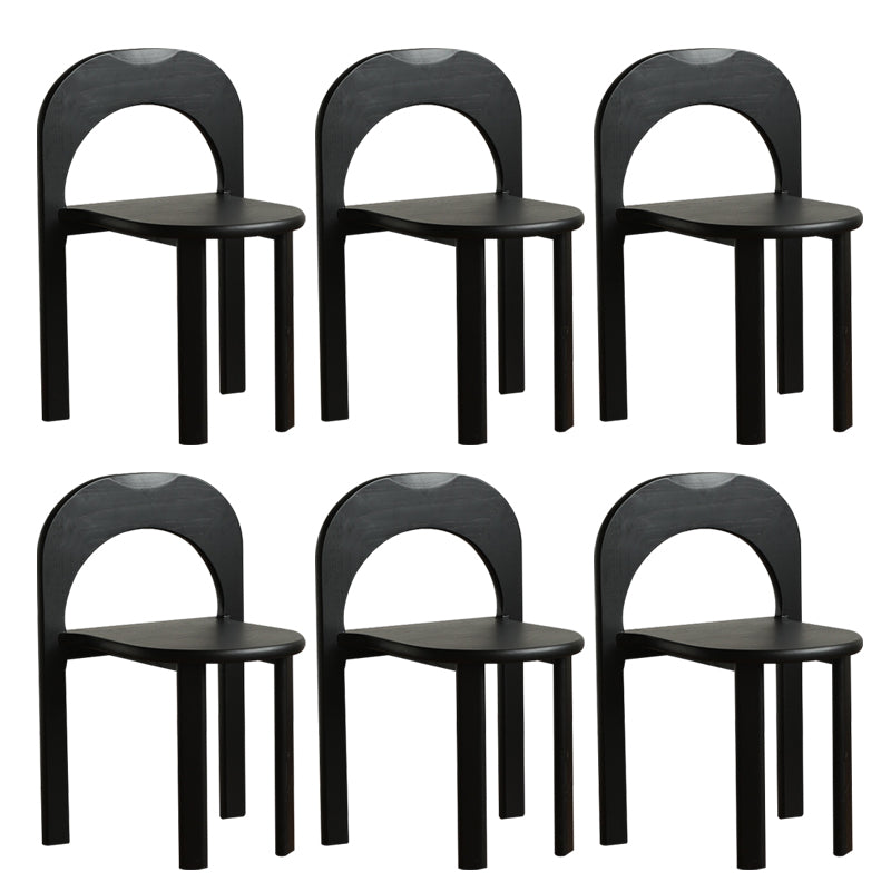 Industrial Style Side Chair Solid Wood Dining Chair for Living Room