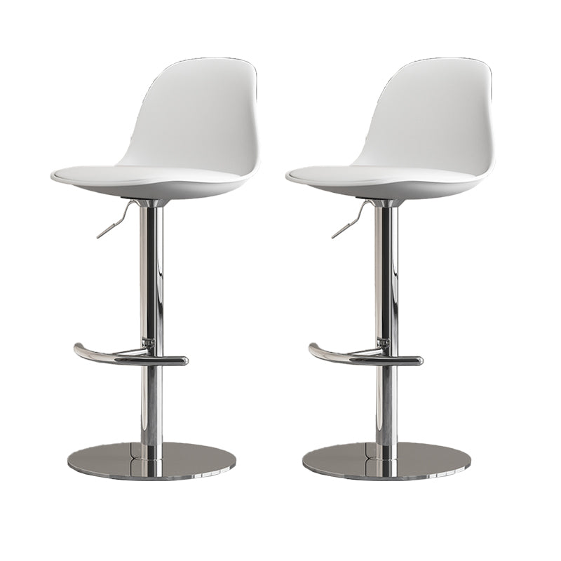 Industrial Backrest Rotatable Counter Stool Iron Cafe Bar Stool with Cushion and Pedal