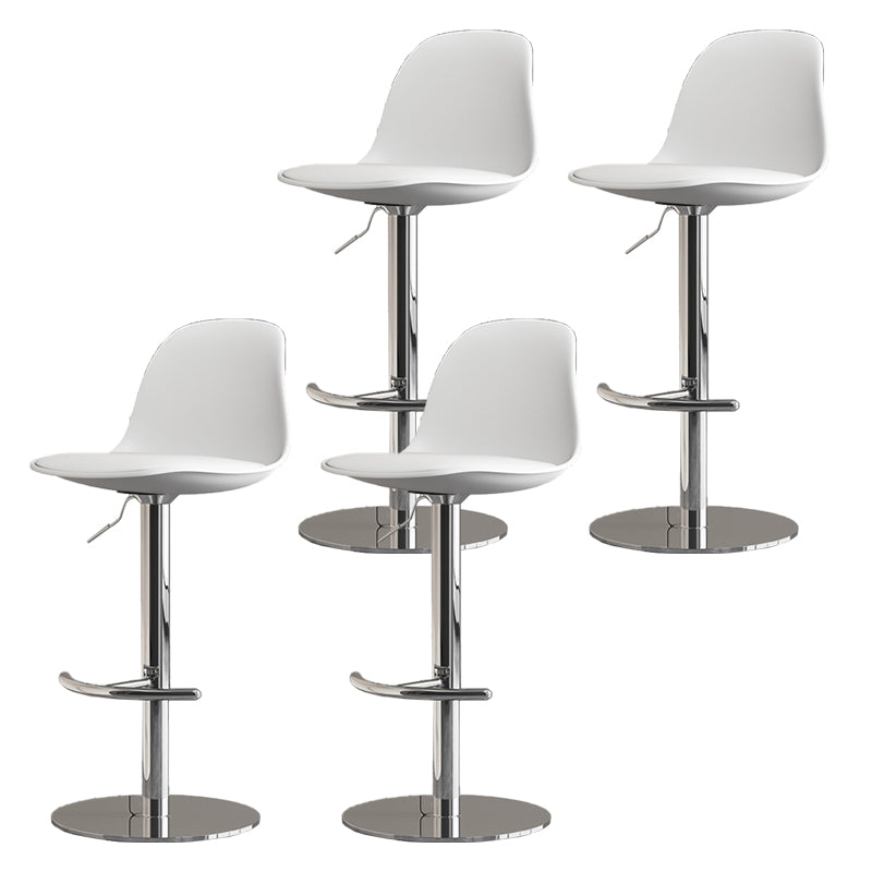 Industrial Backrest Rotatable Counter Stool Iron Cafe Bar Stool with Cushion and Pedal