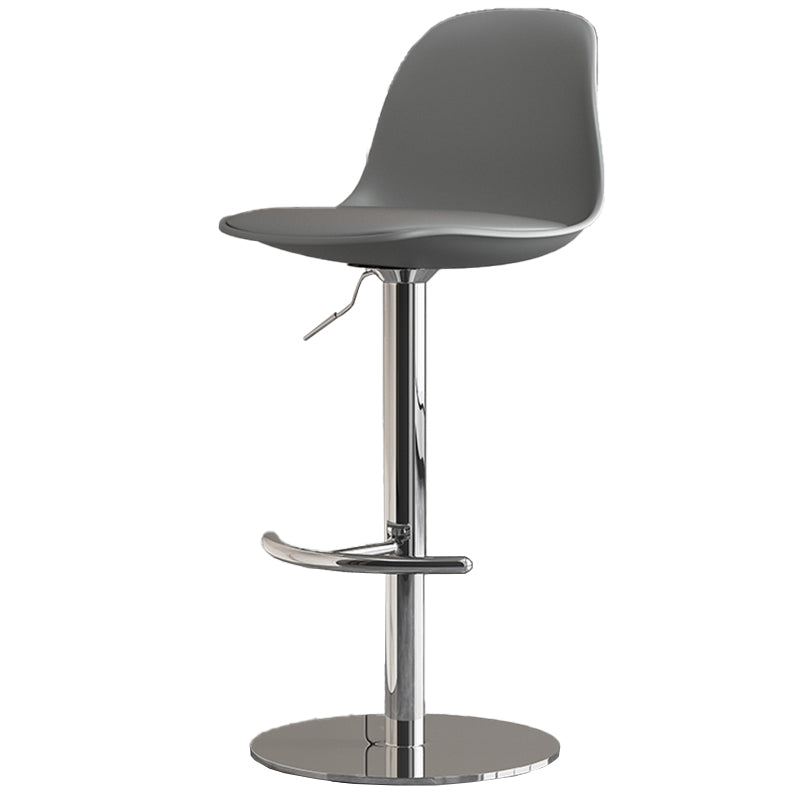 Industrial Backrest Rotatable Counter Stool Iron Cafe Bar Stool with Cushion and Pedal