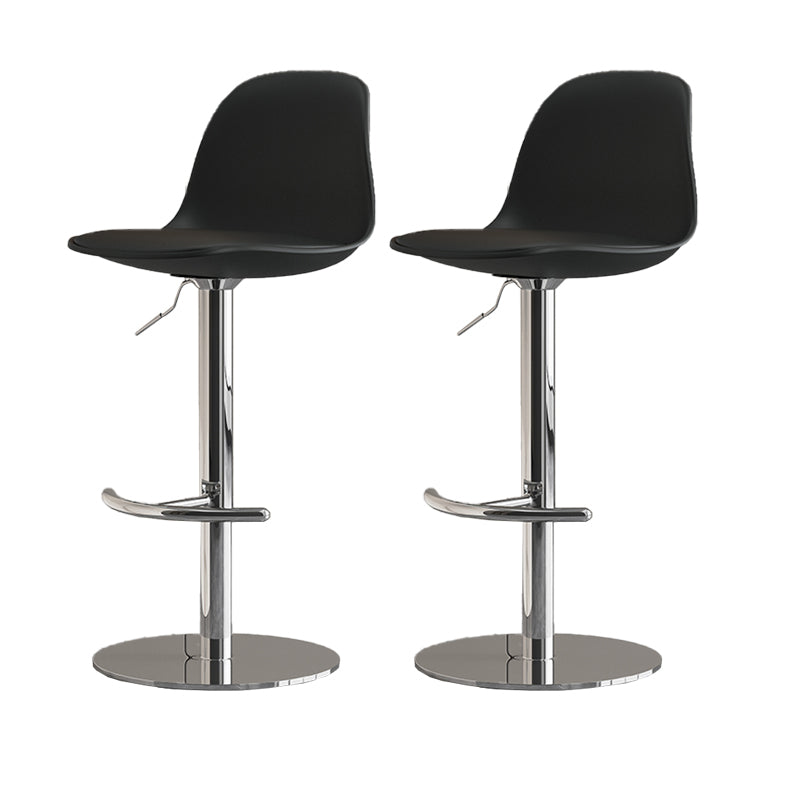 Industrial Backrest Rotatable Counter Stool Iron Cafe Bar Stool with Cushion and Pedal