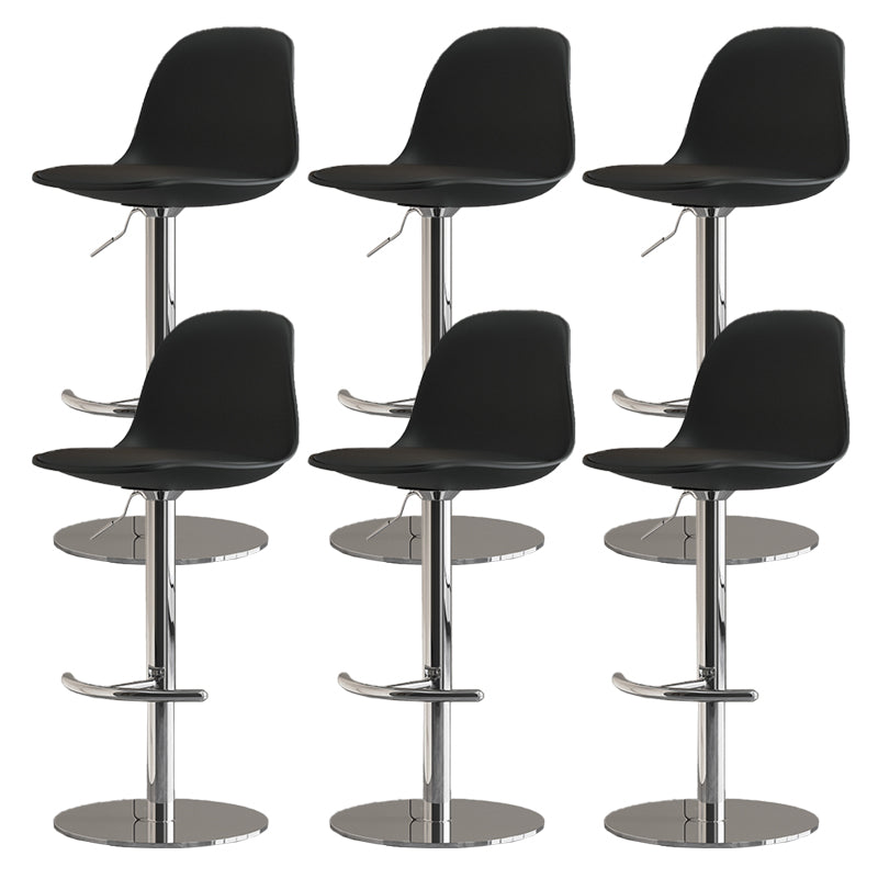 Industrial Backrest Rotatable Counter Stool Iron Cafe Bar Stool with Cushion and Pedal