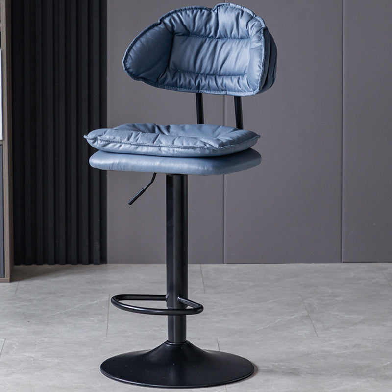 Swivel Adjustable Height Bar Stool Industrial Iron Bar Stool with Footrest