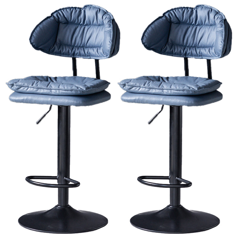 Swivel Adjustable Height Bar Stool Industrial Iron Bar Stool with Footrest