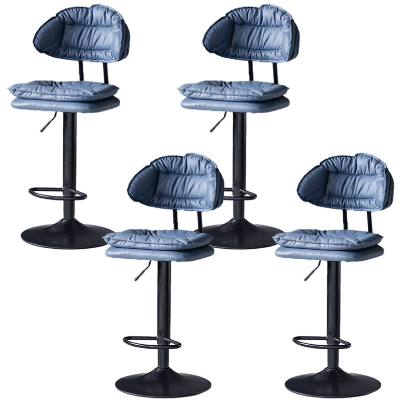 Swivel Adjustable Height Bar Stool Industrial Iron Bar Stool with Footrest