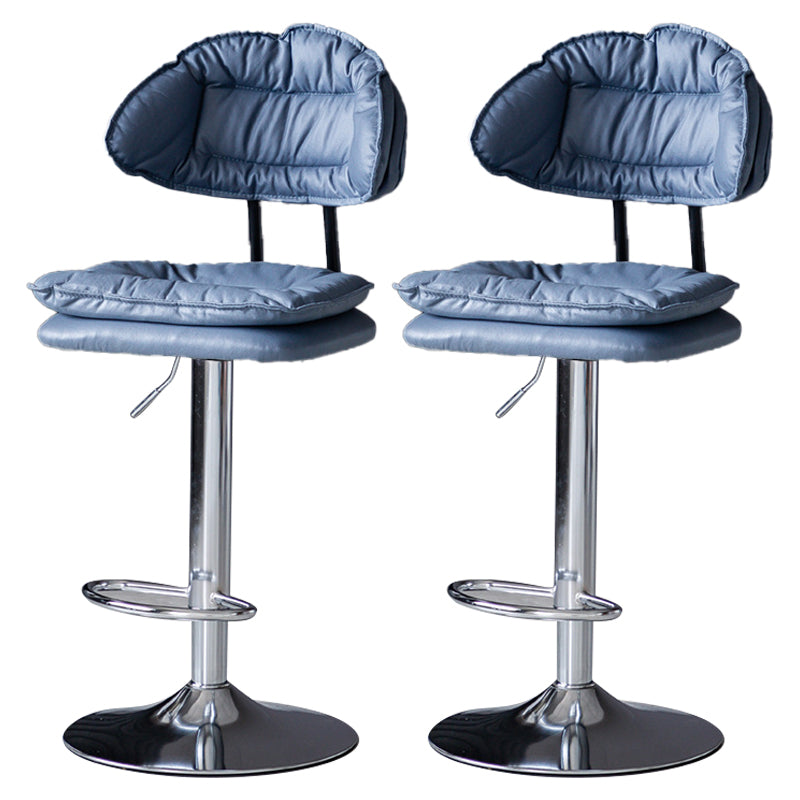 Swivel Adjustable Height Bar Stool Industrial Iron Bar Stool with Footrest