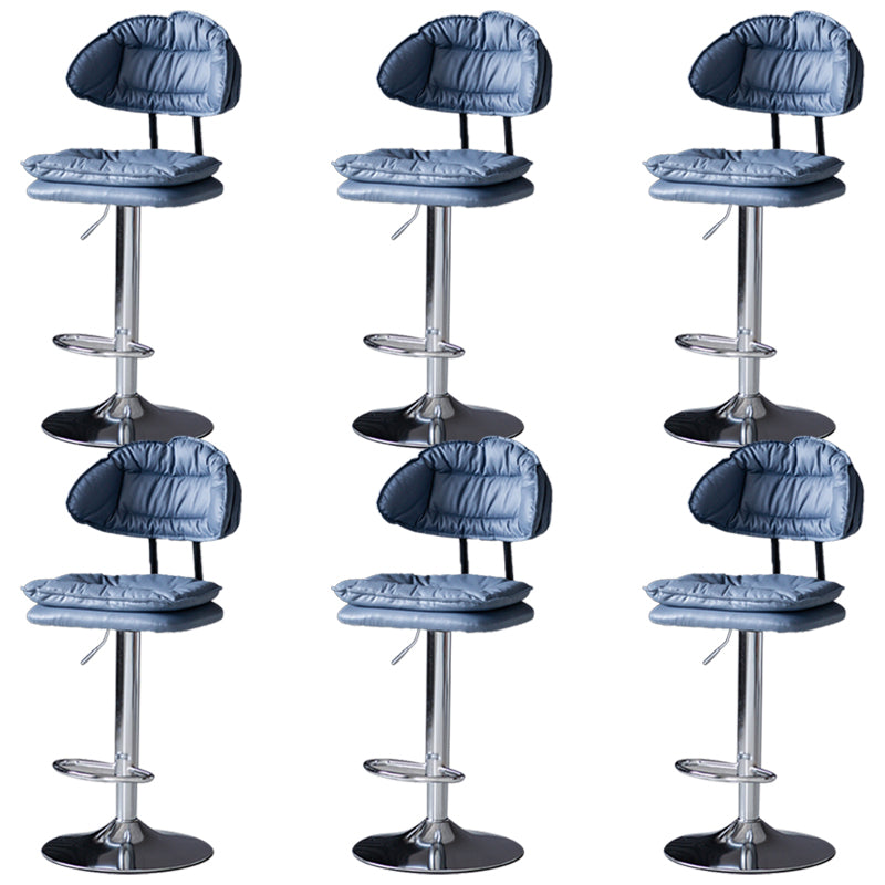 Swivel Adjustable Height Bar Stool Industrial Iron Bar Stool with Footrest