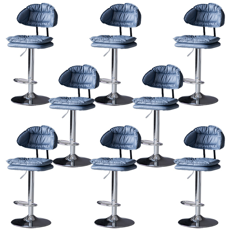 Swivel Adjustable Height Bar Stool Industrial Iron Bar Stool with Footrest