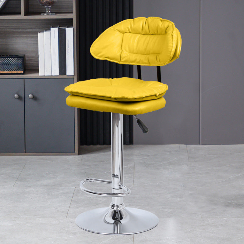 Swivel Adjustable Height Bar Stool Industrial Iron Bar Stool with Footrest
