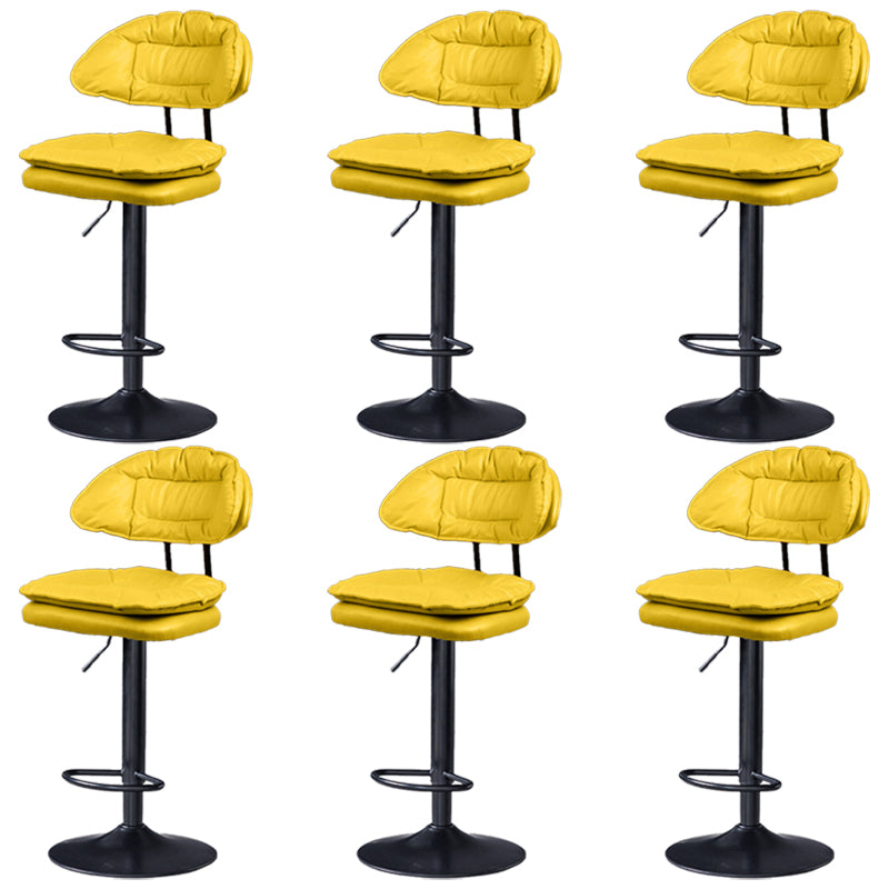 Swivel Adjustable Height Bar Stool Industrial Iron Bar Stool with Footrest