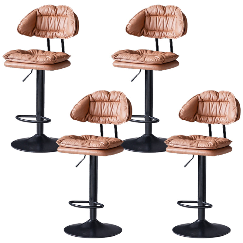 Swivel Adjustable Height Bar Stool Industrial Iron Bar Stool with Footrest