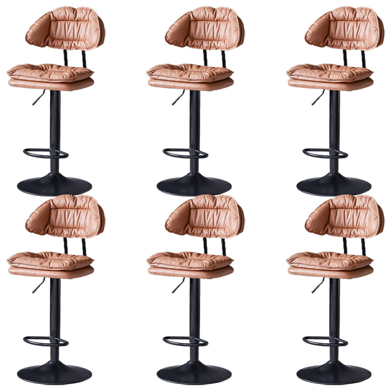 Swivel Adjustable Height Bar Stool Industrial Iron Bar Stool with Footrest