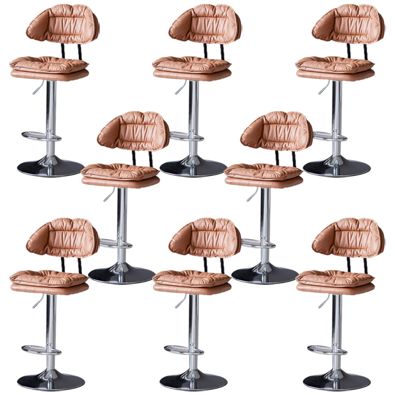 Swivel Adjustable Height Bar Stool Industrial Iron Bar Stool with Footrest