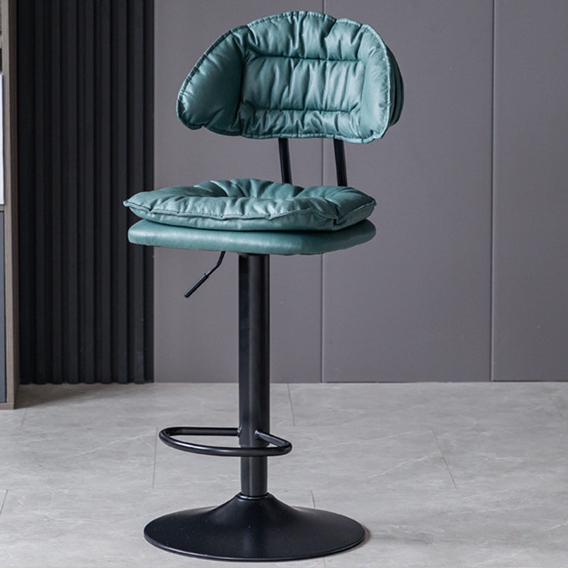 Swivel Adjustable Height Bar Stool Industrial Iron Bar Stool with Footrest