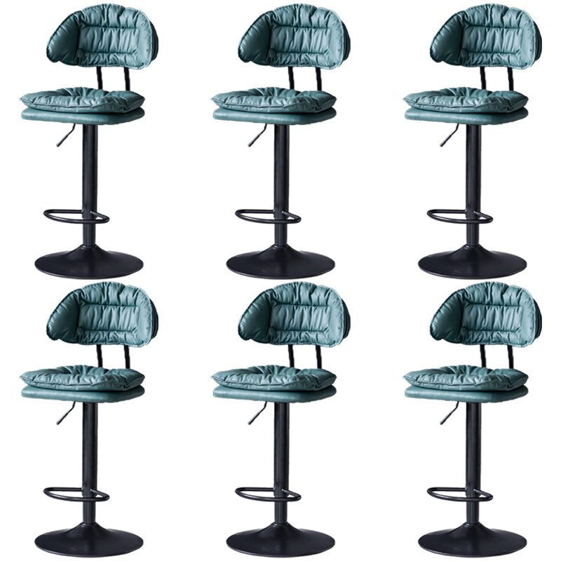 Swivel Adjustable Height Bar Stool Industrial Iron Bar Stool with Footrest