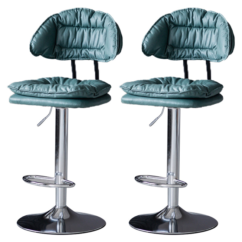 Swivel Adjustable Height Bar Stool Industrial Iron Bar Stool with Footrest