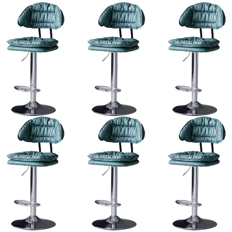 Swivel Adjustable Height Bar Stool Industrial Iron Bar Stool with Footrest