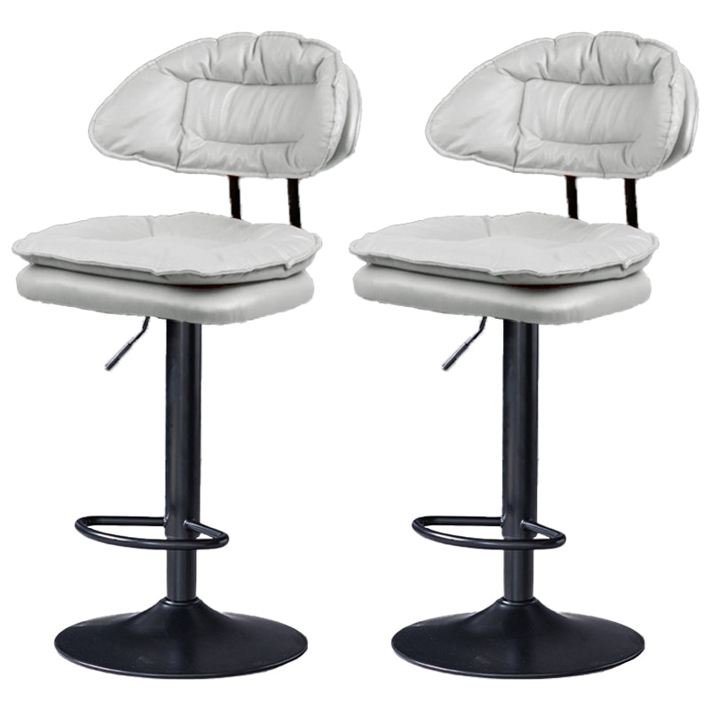 Swivel Adjustable Height Bar Stool Industrial Iron Bar Stool with Footrest