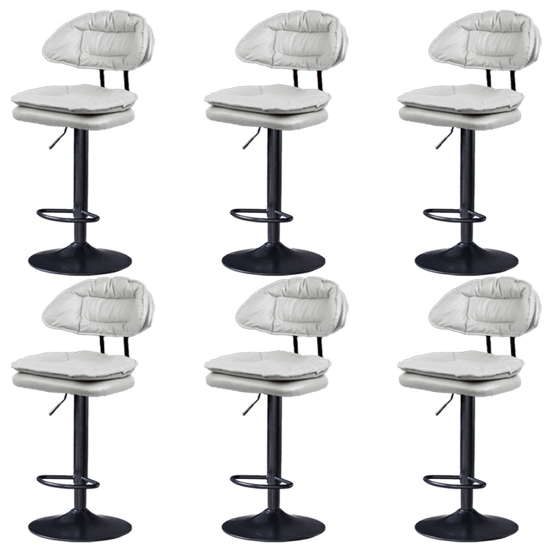 Swivel Adjustable Height Bar Stool Industrial Iron Bar Stool with Footrest