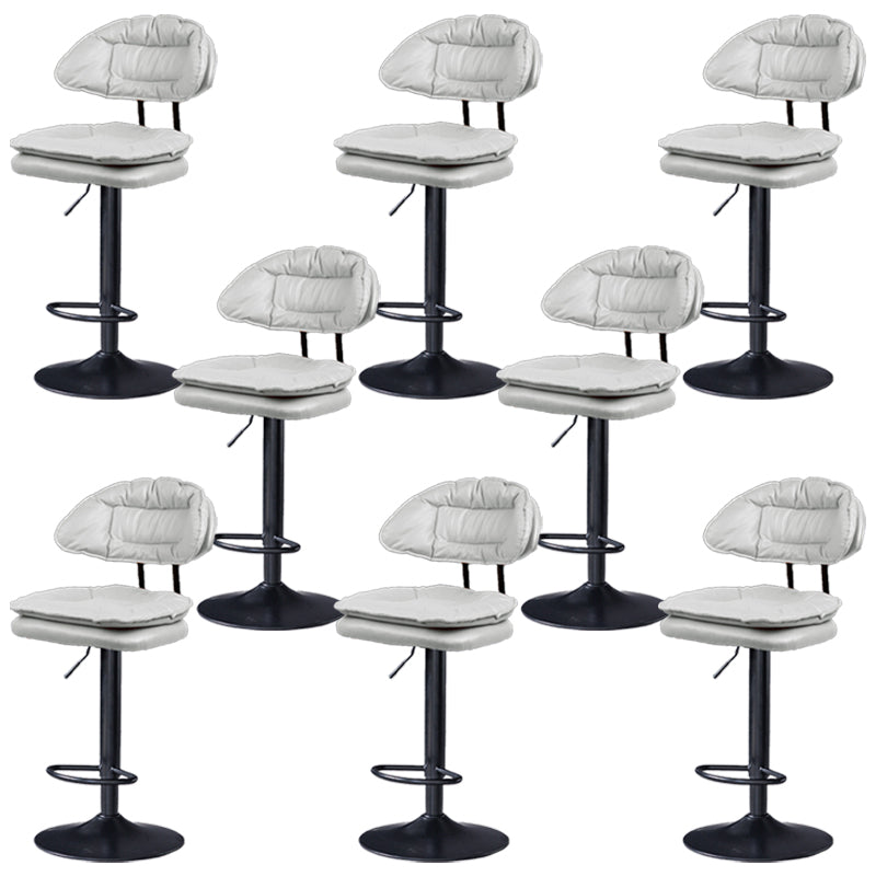 Swivel Adjustable Height Bar Stool Industrial Iron Bar Stool with Footrest