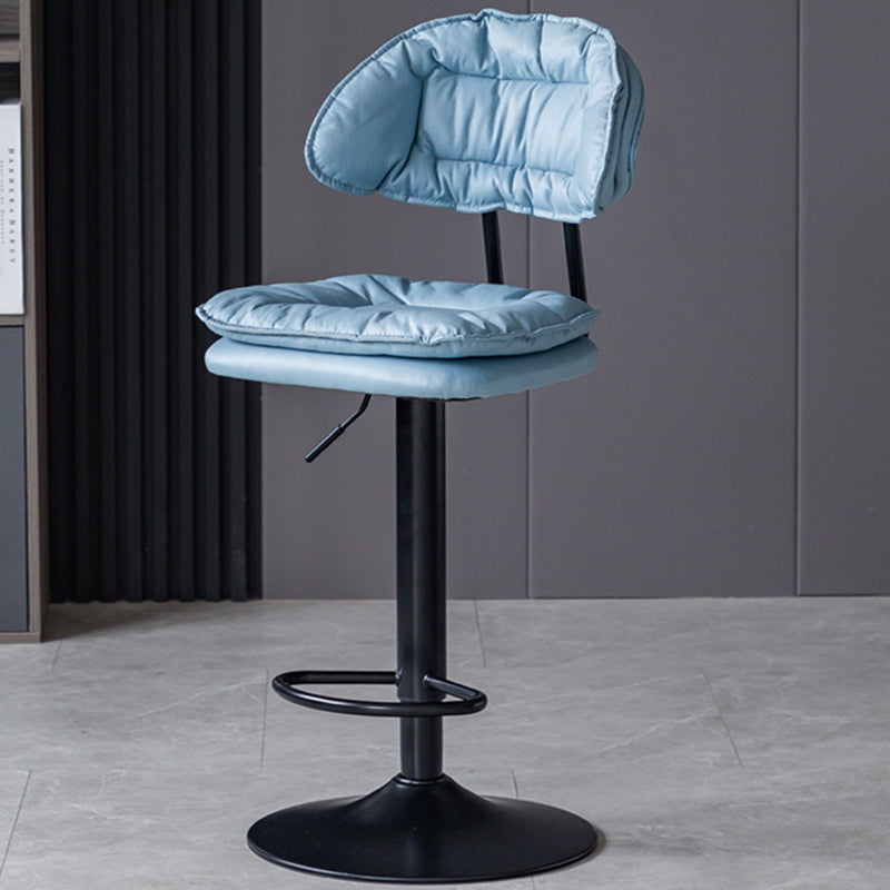 Swivel Adjustable Height Bar Stool Industrial Iron Bar Stool with Footrest