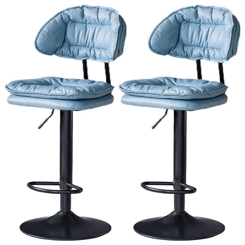 Swivel Adjustable Height Bar Stool Industrial Iron Bar Stool with Footrest