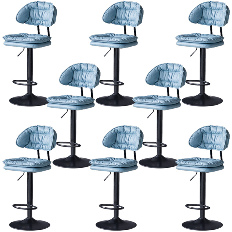 Swivel Adjustable Height Bar Stool Industrial Iron Bar Stool with Footrest