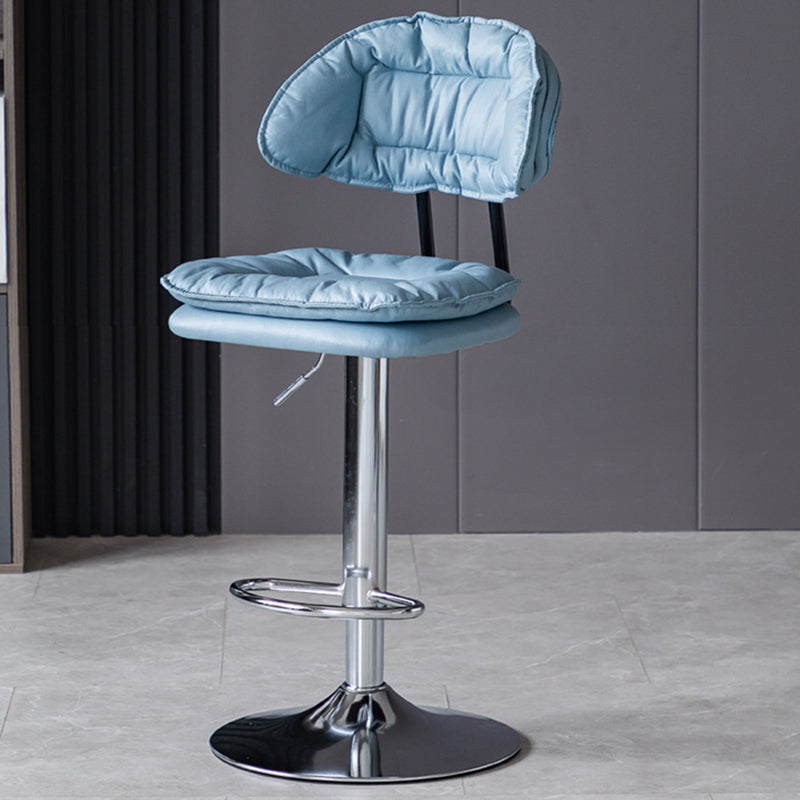 Swivel Adjustable Height Bar Stool Industrial Iron Bar Stool with Footrest